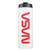 Iconic NASA Circa Rocket White 16 oz Thermosbecher (Vorderseite)