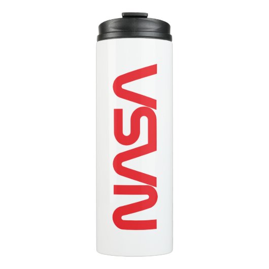 Iconic NASA Circa Rocket White 16 oz Thermosbecher (Vorderseite)