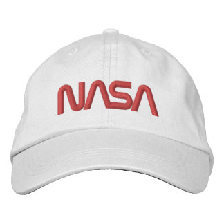 Iconic NASA Circa Rocket White Cotton Bestickte Baseballkappe
