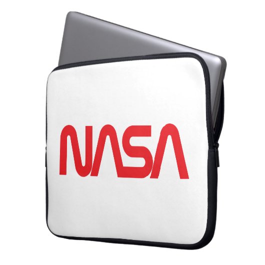 Iconic NASA Circa Rocket White Laptopschutzhülle (Vorderseite Links)