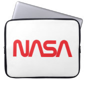 Iconic NASA Circa Rocket White Laptopschutzhülle (Vorderseite)