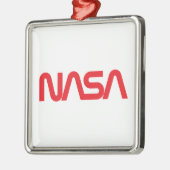 Iconic NASA Circa Square Ornament (Rocket White) (Links)