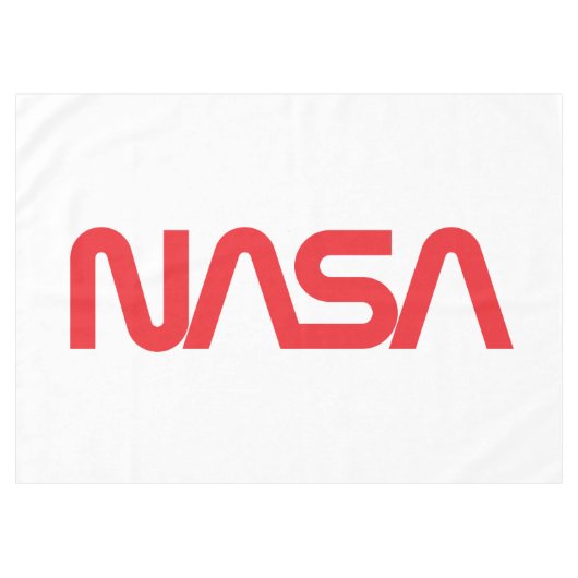 Iconic NASA Circa Tablecloth (Rocket White) Tischdecke (Vorderseite (Horizontal))