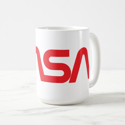 Iconic NASA Circa Tasse (Rocket White) (VorderseiteRechts)