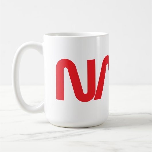 Iconic NASA Circa Tasse (Rocket White) (Links)