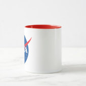 Iconic NASA Comet Red/White Keramik Tasse (Zentrum)