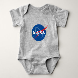 Iconic NASA Cotton Baby Bodysuit (Moon Gray) Strampler