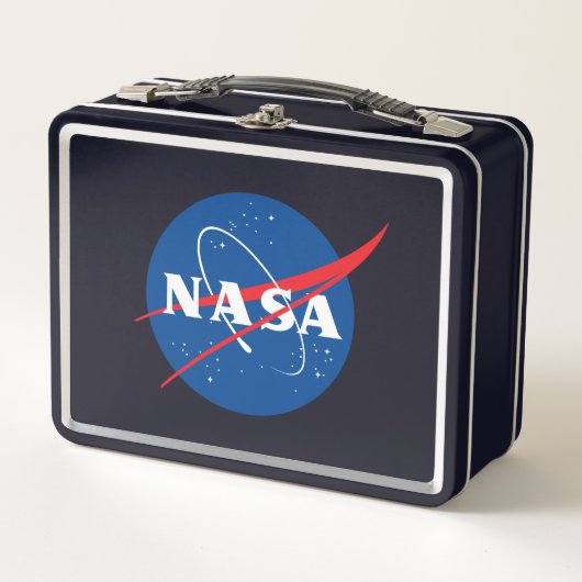 Iconic NASA Eclipse Black Metall Brotdose (Vorderseite)
