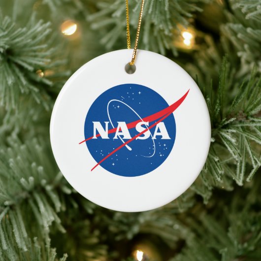 Iconic NASA Keramik Holiday Ornament (Kreis) (Baum)