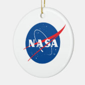 Iconic NASA Keramik Holiday Ornament (Kreis) (Links)