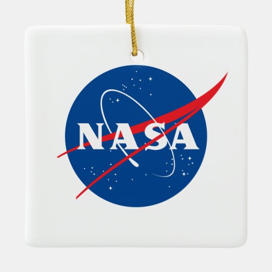 Iconic NASA Keramik Holiday Ornament (Platz) (Vorderseite)