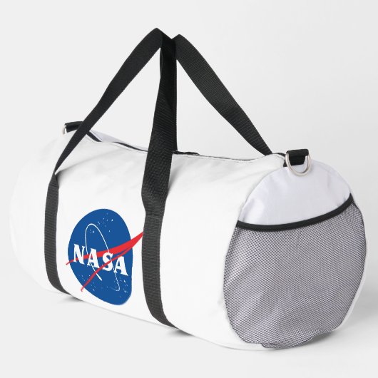 Iconic NASA Large Duffel Bag (Rocket White) Duffle Bag (Rechte Ecke)