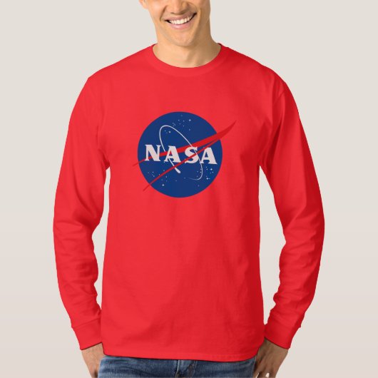 Iconic NASA Long Sleeve T - Shirt (Comet Red) (Vorderseite)