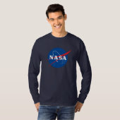 Iconic NASA Long Sleeve T - Shirt (Night Sky Blue) (Vorne ganz)