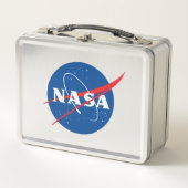 Iconic NASA Mercury Gray Metall Brotdose (Vorderseite)