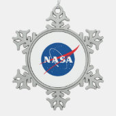 Iconic NASA Pewter Holiday Ornament (Snowflake) (Vorderseite)