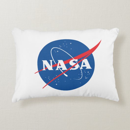 Iconic NASA Rocket White 100% Baumwolle 12 Zoll x  Dekokissen (Vorderseite)
