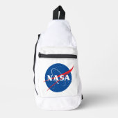 Iconic NASA Rocket White Crossbody Bag (Vorderseite)