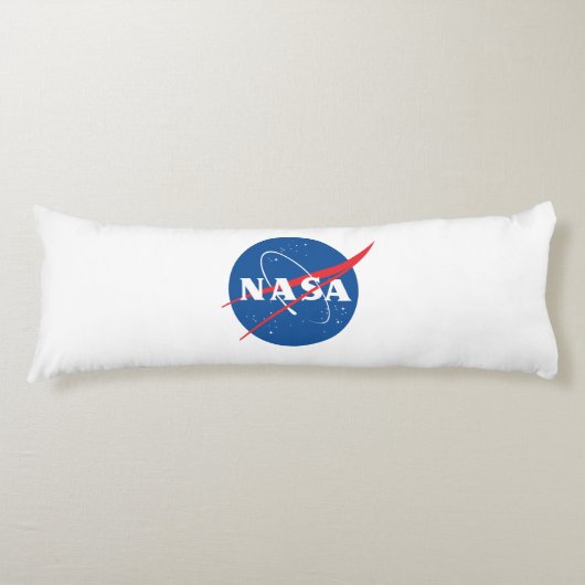 Iconic NASA Rocket White Grade A Cotton 20" x 54" Seitenschläferkissen (Vorderseite)