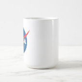 Iconic NASA Rocket White Keramik Bistro Kaffeetasse (Mittel)