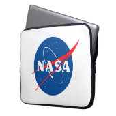 Iconic NASA Rocket White Laptopschutzhülle (Vorderseite Links)