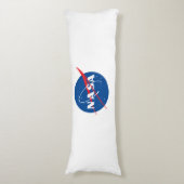 Iconic NASA Rocket White Student Value Seitenschläferkissen (Vorderseite Vertikal)