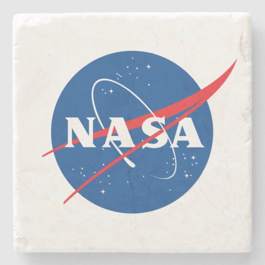 Iconic NASA Square Geo Marble Untersetzer (Vorderseite)
