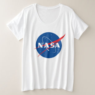Iconic NASA Women’s Plus T - Shirt (Rocket White)