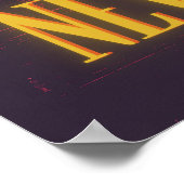 Iconic New York Cityscape - Nighttime Skyline Poster (Ecke)
