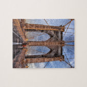 Iconic New York Sehenswürdigkeit Brooklyn Bridge Puzzle (Horizontal)