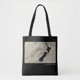 ICONIC NEW ZEALAND SAND BEACH BLACK NZ KIWIANA TASCHE