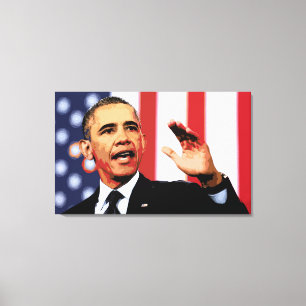 Iconic Obama-Porträt-Leinwand-Druck Leinwanddruck