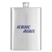 Iconic Rebel Classic Flask Flachmann (Vorderseite)