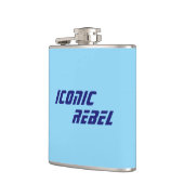 Iconic Rebel Vinyl Wrapped Flask Flachmann (Links)