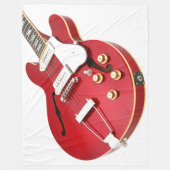 ICONIC RED ELECTRIC GUITAR FLEECEDECKE (Vorderseite)