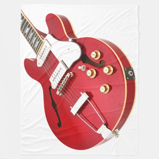 ICONIC RED ELECTRIC GUITAR FLEECEDECKE (Vorderseite)