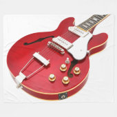 ICONIC RED ELECTRIC GUITAR FLEECEDECKE (Vorderseite (Horizontal))