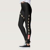 Iconic Red London Bus Black Mode Leggings (Links)