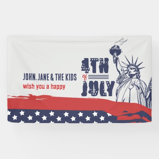 Iconic Salute to Liberty, 4. Juli Banner (Horizontal)