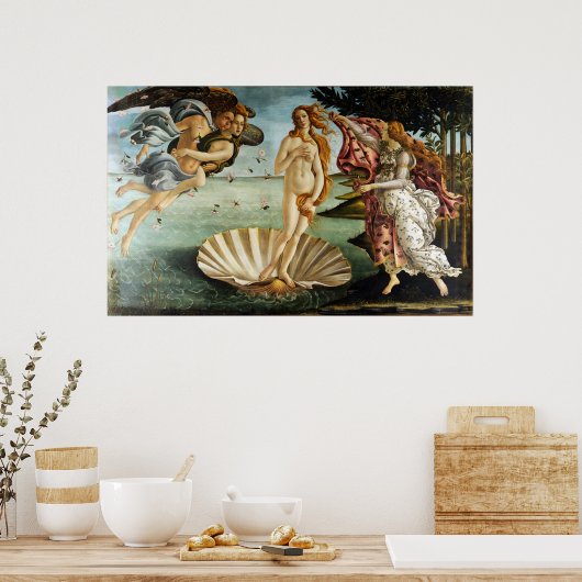 Iconic Sandro Botticelli Die Geburt der Venus Poster (Küche)