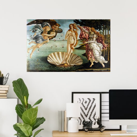 Iconic Sandro Botticelli Die Geburt der Venus Poster (Heimbüro)