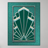 Iconic Shaped Art Deco Poster (Vorne)
