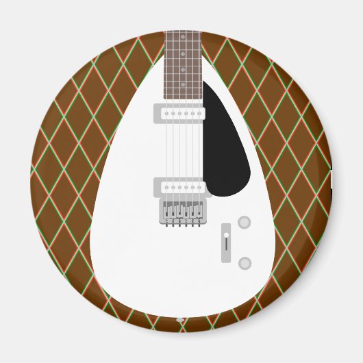 Iconic Teardrop Electric Guitar Magnet (Vorne)