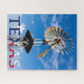 Iconic Texas Image, Windmill und Texas Logo Puzzle (Horizontal)