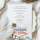 Iconic Vegas Begrüßung Einladung