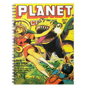 ICONIC Vierzigerjahre SCI FI-MASSEN-COMICEN Notizblock