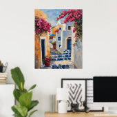 Iconic Views of Oia Poster (Heimbüro)