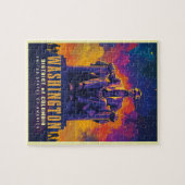 Iconic Washington D.C. mit Lincoln Memorial Puzzle (Horizontal)