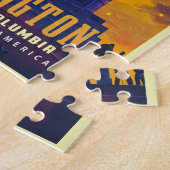 Iconic Washington D.C. mit Lincoln Memorial Puzzle (Seite)