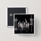 Iconicide Logo-Knopf #1 Button (Vorne & Hinten)